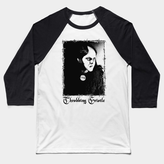 ThroBbing GristLe ∆  Fan ArT Baseball T-Shirt by unknown_pleasures